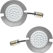 Letric Lighting Flat Style Turn Signal Inserts Red, Rear Red