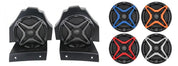 SSV Works Rear Seat 6.5" Speaker Pods With Orange Grills For Polaris Slingshot 15-21