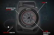 SSV Works Under Dash 10" Unloaded Subwoofer Enclosure For Polaris RZR Pro XP 2020-2022
