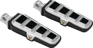 Kuryakyn Silver Dillinger Pegs With Male-Mount Adapter 6666