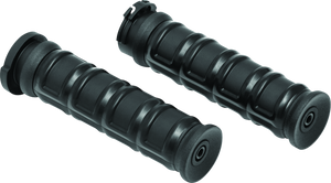 Kuryakyn Silver Dillinger Grips Dual Cable 6672