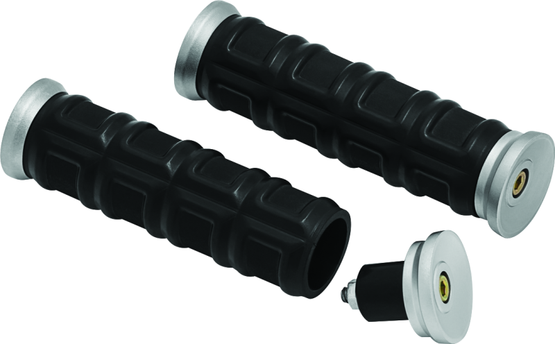Kuryakyn Silver Dillinger Grips 1in 6676