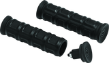 Kuryakyn Black Dillinger Grips 7/8in Universal 6679