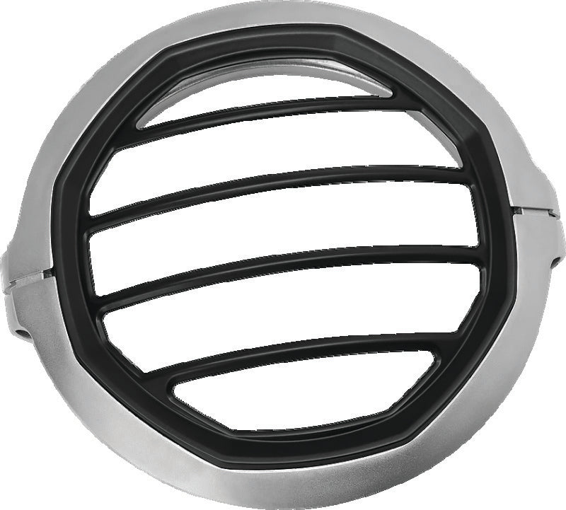 Kuryakyn Silver Dillinger 5-3/4in Headlight Trim Ring 6687