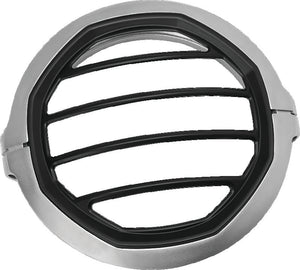 Kuryakyn Silver Dillinger 5-3/4in Headlight Trim Ring 6687