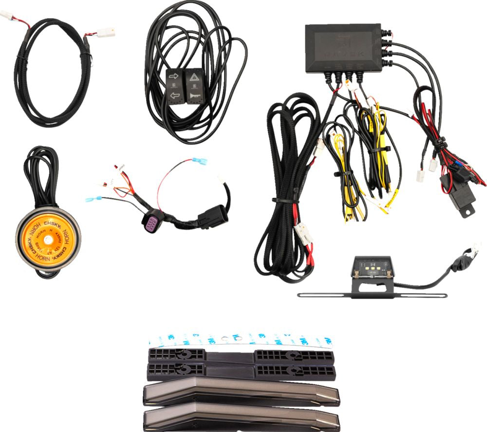 Ravek Turn Signal Kit White - Kawasaki 67-3002