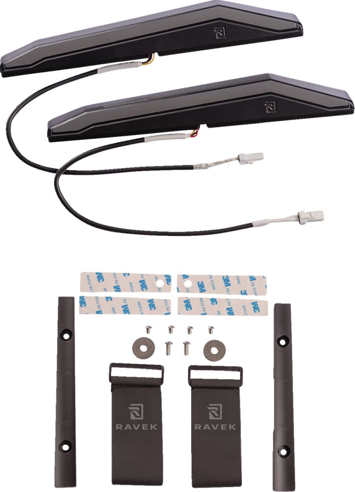 Ravek Plug n Play Red Turn Signal And Brake Light Kit - Kawasaki 67-4005