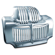 Kuryakyn Front Chrome Plated Engine Oil Cooler Cover Trim Harley Touring Bagger