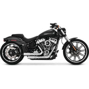 Vance & Hines 16880 Chrome Mini-Grenades 2-Into-2 Exhaust Harley Softail 18 and Up