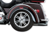 Kuryakyn Rear Chrome Fender Flares Skirts Trim Accents Harley Trike Tri-Glide