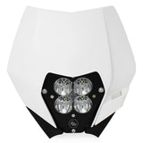 Kit de faros delanteros Baja Designs con carcasa blanca, serie XL80, patrón de puntos, lente transparente 677061