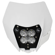 Baja Designs Headlight Kit White Shell XL80 Series Spot Pattern Clear Lens 677091
