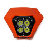 Baja Designs Headlight Kit Orange Shell XL80 Series Spot Pattern Clear Lens 677199