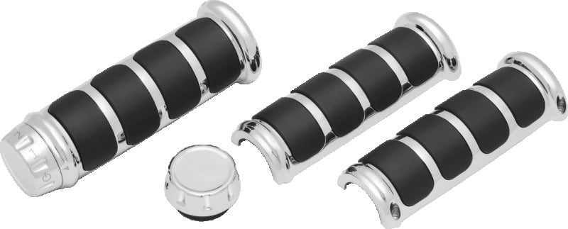 Kuryakyn Chrome ISO Grips For Heated Grips 6780