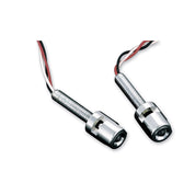 KURYAKYN LED CHROME LICENSE PLATE ILLUMINATORS WITH RED ACCENT 12V APPS PR 9398