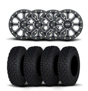 ITP Velocity Inertia 15" Matte Black Wheels And Coyote Tires [33x10R-15]