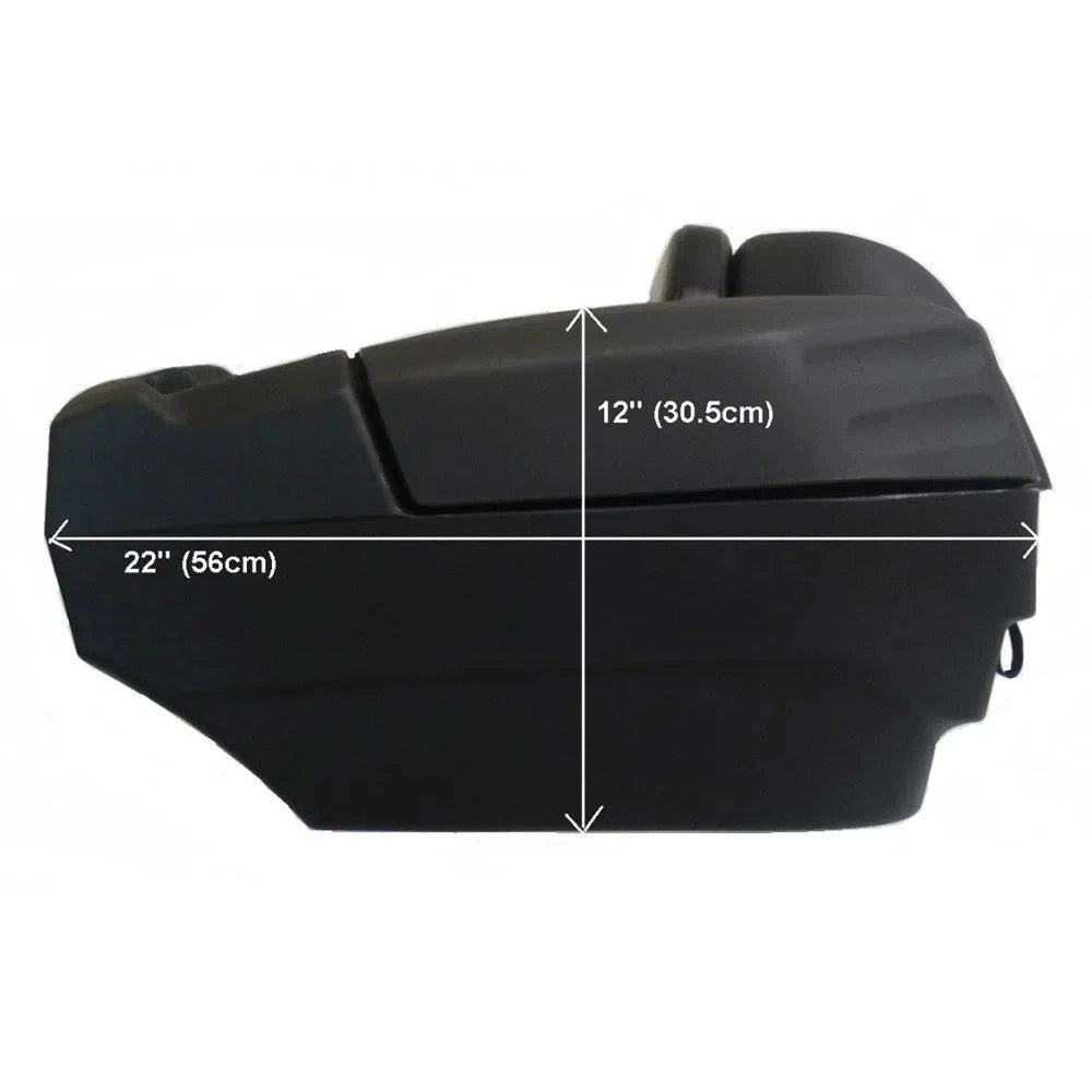 Wes 120-0020 Standard ATV Seat and Storage Box (Black)