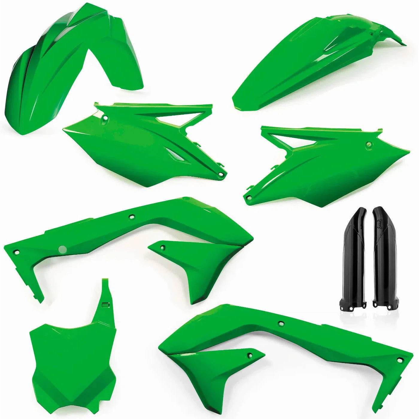 Acerbis Flo Green Full Plastic Kit for Kawasaki - 2449570235