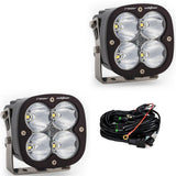 Par de luces LED auxiliares Baja Designs XL Racer Series con patrón de puntos, lente transparente universal 687802