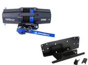 Viper V2 UTV Winch Kit 4500 lb Standard Spool With 40 Feet Black Synthetic Rope With Mount For Honda Pioneer 500 2015-2021