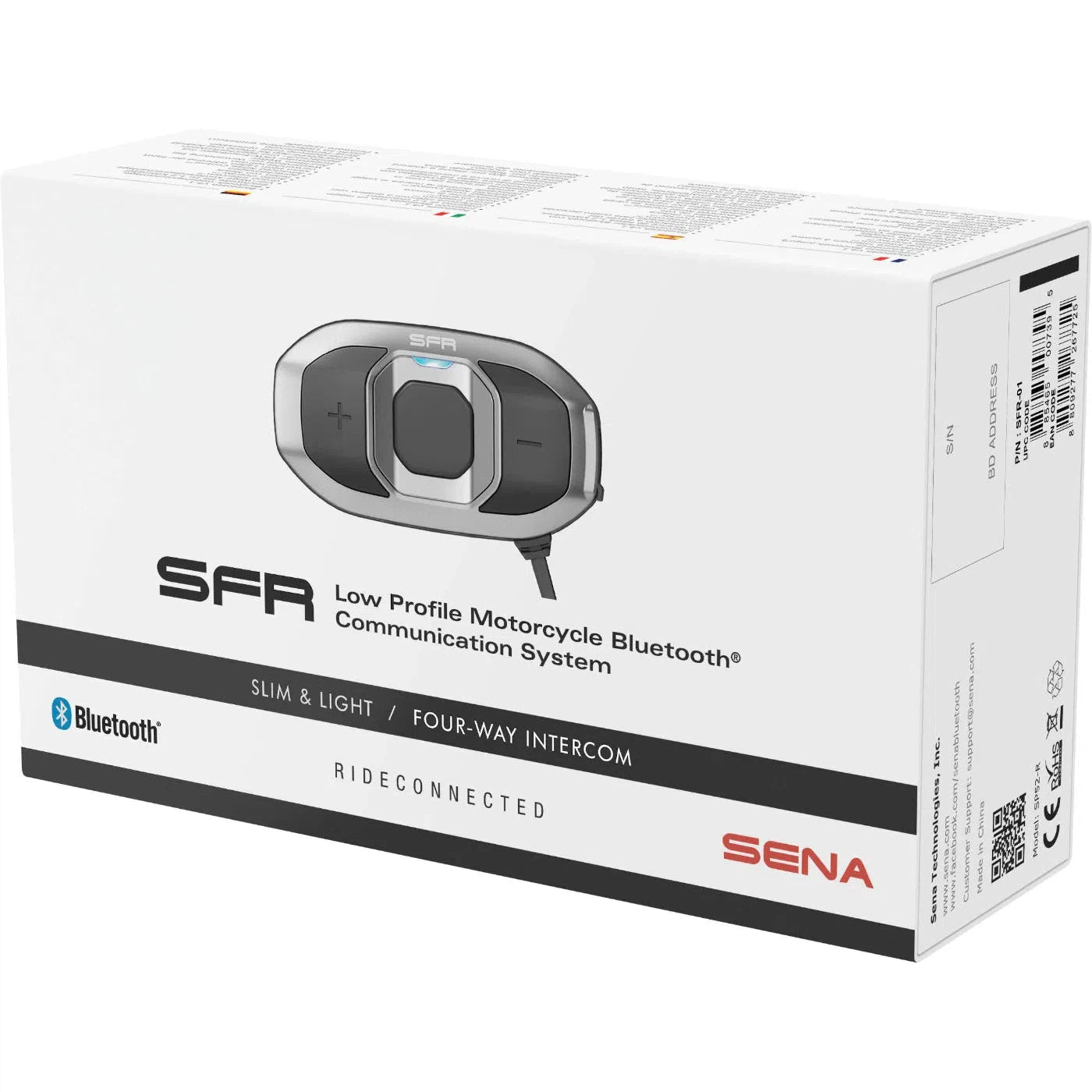 Sena SFR Low Profile Motorcycle Bluetooth Headset SFR-01