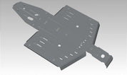Rival Central Aluminum Skid Plate For Polaris General 1000 2444.7474.1