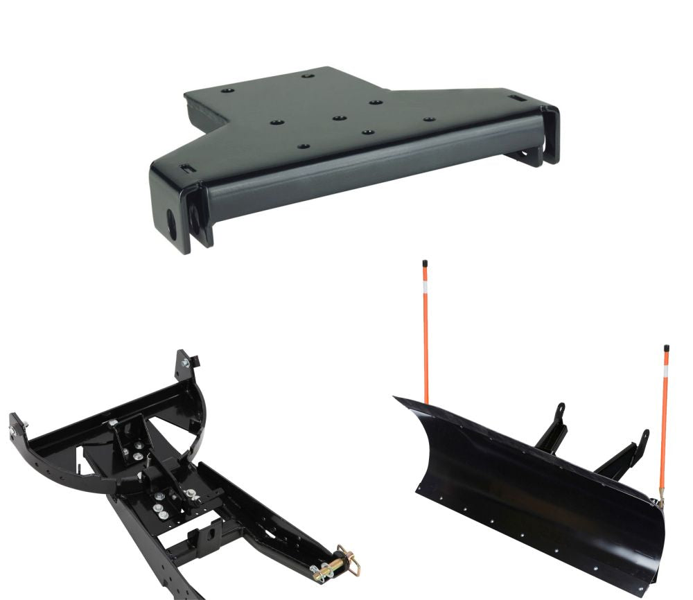 Denali Black UTV Snow Plow Kit For Polaris RZR S 800 2008-2014