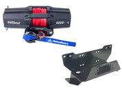 Viper V2 UTV Winch Kit 4500 lb Standard Spool With 40 Feet Black Synthetic Rope With Mount For Honda Pioneer 700/4 2014-2021