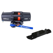 Viper V2 ATV Winch Kit 3500 lb Standard Spool With 40 Feet Black Synthetic Rope With Mount For Kawasaki Prairie 360 2002-2013