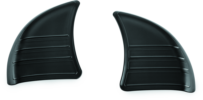 Kuryakyn Gloss Black Tri-Line Inner Fairing Cover Plates 6979
