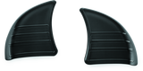 Kuryakyn Gloss Black Tri-Line Inner Fairing Cover Plates 6979
