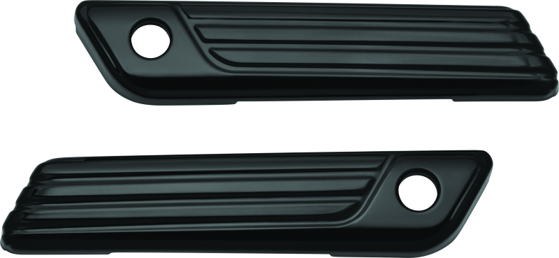 Kuryakyn Gloss Black Tri-Line Saddlebag Hinge Covers 6987