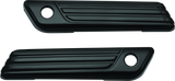 Kuryakyn Gloss Black Tri-Line Saddlebag Hinge Covers 6987
