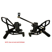 Vortex Racing Adjustable Rear Set Black - RS265K