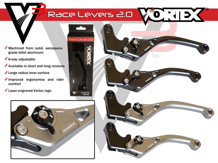 Vortex Black V3 2.0 Short Brake Lever - LVB170