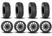 System 3 SB-5 Beadlock Gun Metal Grey 15" Wheels And XT400 Tires [32x10R-15]