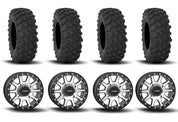 System 3 SB-3 Beadlock Machined/Matte Black 15" Wheels And XTR370 Tires [37x10R-15]