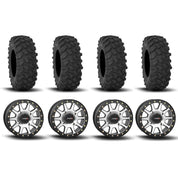 System 3 SB-3 Beadlock Machined/Matte Black 15" Wheels And XTR370 Tires [33x10-15]