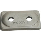 Woodys ADD2-3775-B Double Digger Aluminum Supportplate 5/16 - 48 Pcs