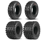 Kenda Set of Two K3210F/K3211 Havok Tires (4 Ply) [20x6-10] And Two (4 Ply) [18x10-9] Tires