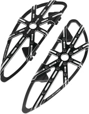 Arlen Ness 10-Gauge Black Driver Floorboards 410-005