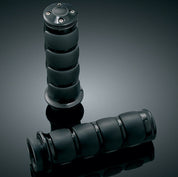 Kuryakyn Black Rubber Soft ISO TBW Hand Grip Grips Harley Touring Softail 08-18