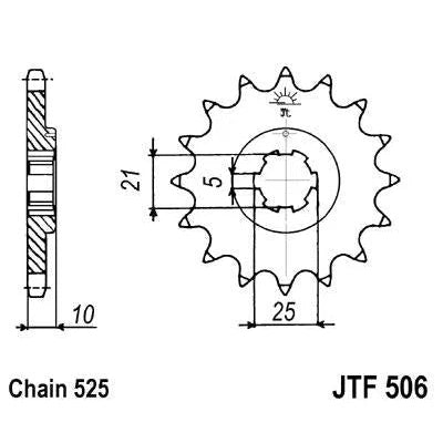 Front & Rear Sprocket Kit for KAWASAKI S1 250 B 73-75 JT Sprockets