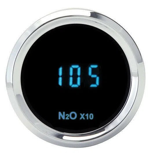 Dakota Digital Round Nitrous Pressure Gauge N2O 0-2000psi Blue Display SLX-23-1