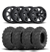 ITP Twister 14" Black Wheels And Mud Lite Tires [28x10-14]