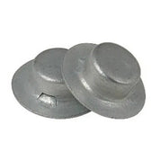 Set of 5 Metal Push On Caps - 5/8 Inch