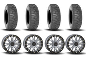 System 3 SB-4 Beadlock Cement Grey 15" Wheels And SS360 Sand/Snow Tires [32x10-15]