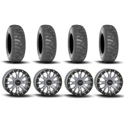 System 3 SB-4 Beadlock Cement Grey 15" Wheels And SS360 Sand/Snow Tires [32x10-15]