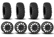 System 3 SB-5 Beadlock Matte Black 15" Wheels And XTR370 Tires [33x10-15]