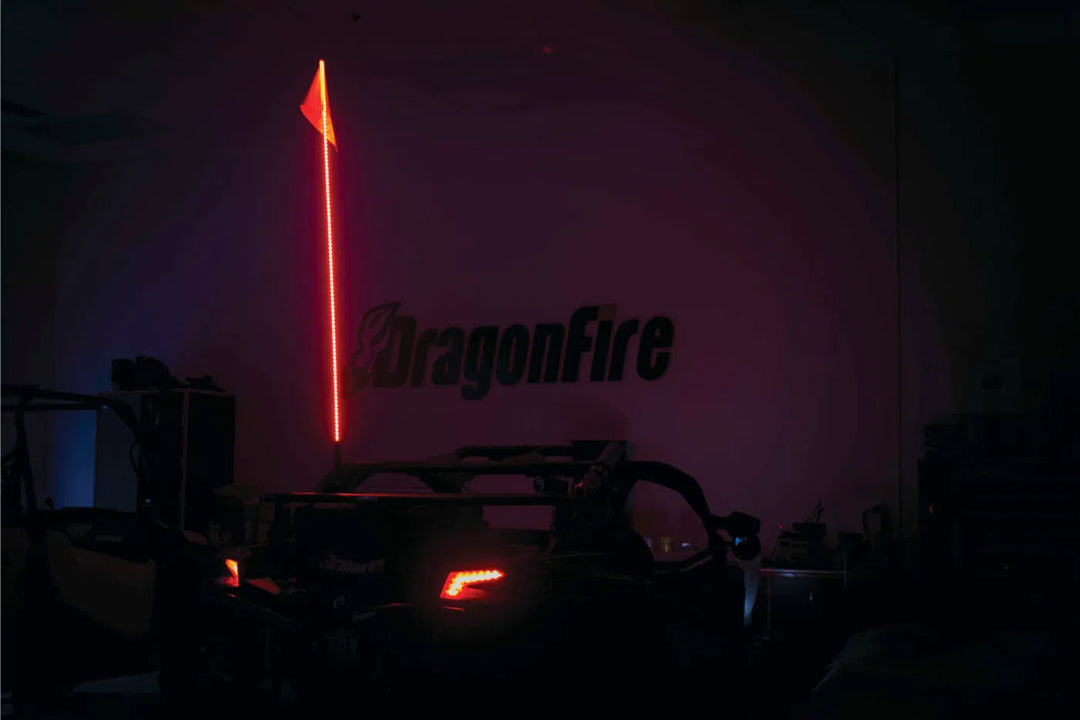 DragonFire Racing Bluetooth LED Light Whip with Quick-Release Mount - 6 ft. - 11-0019